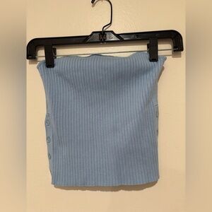 Zara blue strapless top size medium